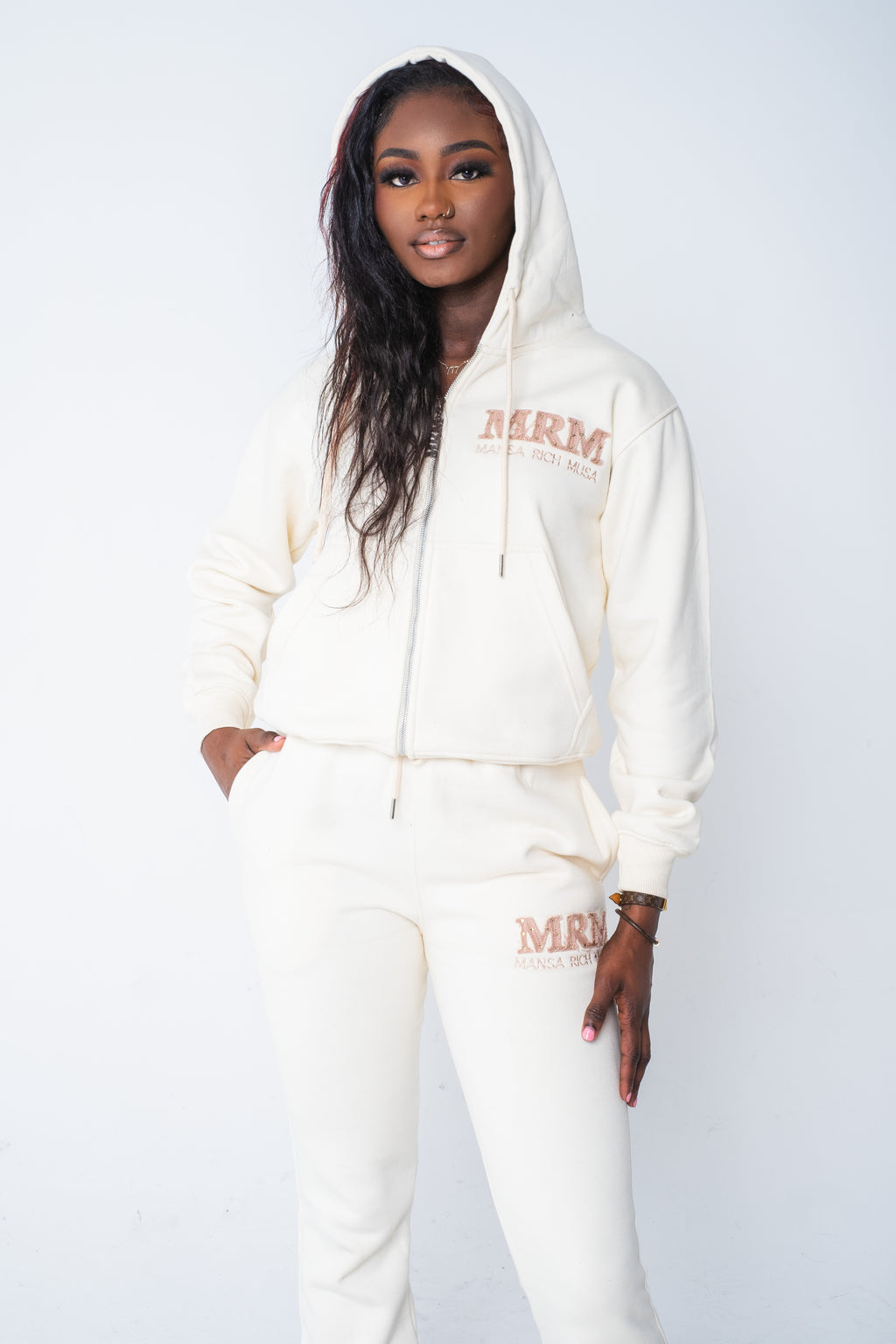 Cozy sweatsuit (cream)