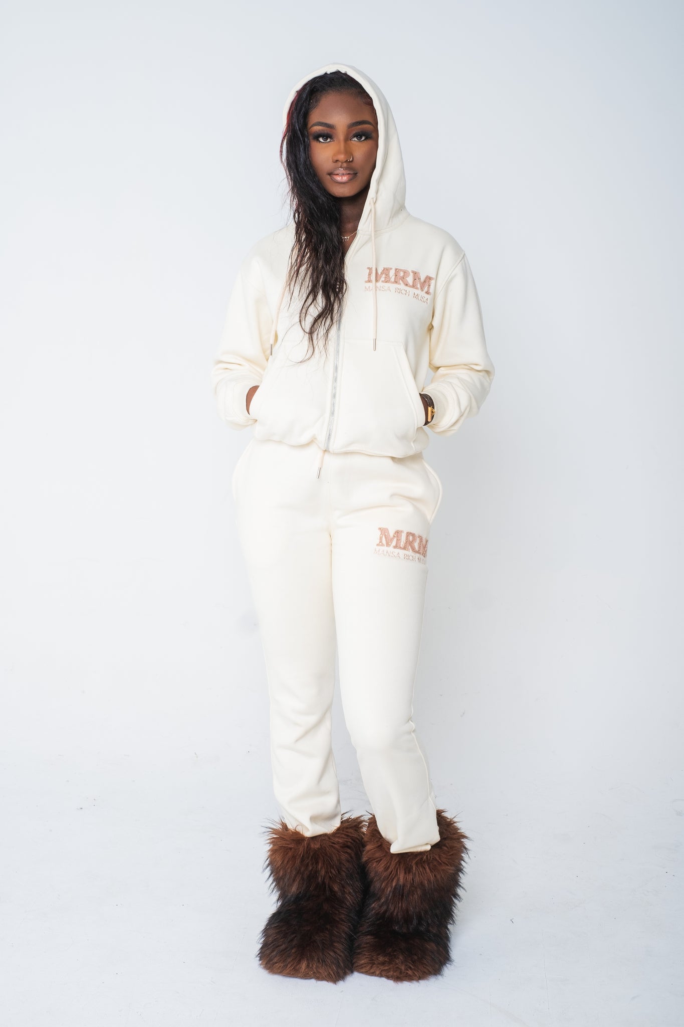 Cozy sweatsuit (cream)