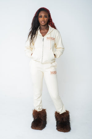 Cozy sweatsuit (cream)