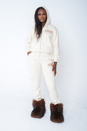 Cozy sweatsuit (cream)